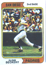 1974 Topps Baseball Cards      241A    Glenn Beckert SD
